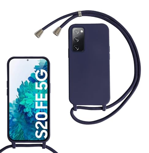 Haygdz Silikon Handykette für Samsung Galaxy S20 FE Hülle mit Band,Verstellbarer Halskette Handyhülle,Necklace Hülle mit Band,Handyhülle für zum Umhängen,Case mit Schnur, Dunkelblau Haygdz Silikon Handykette für Samsung Galaxy S20 FE Hülle mit Band,Verstellbarer Halskette Handyhülle,Necklace Hülle mit Band,Handyhülle für zum Umhängen,Case mit Schnur, Dunkelblau von Haygdz