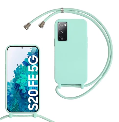 Haygdz Silikon Handykette für Samsung Galaxy S20 FE Hülle mit Band,Verstellbarer Halskette Handyhülle,Necklace Hülle mit Band,Handyhülle für zum Umhängen,Case mit Schnur, Mintgrün Haygdz Silikon Handykette für Samsung Galaxy S20 FE Hülle mit Band,Verstellbarer Halskette Handyhülle,Necklace Hülle mit Band,Handyhülle für zum Umhängen,Case mit Schnur, Mintgrün von Haygdz