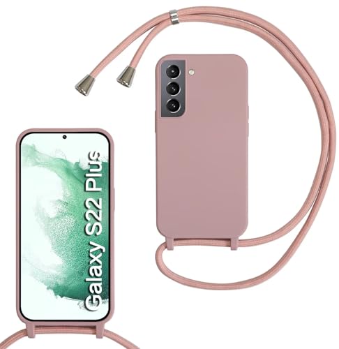 Haygdz Silikon Handykette für Samsung Galaxy S22 Plus Hülle mit Band,Verstellbarer Halskette Handyhülle,Necklace Hülle mit Band,Handyhülle für zum Umhängen,Case mit Schnur, Sand Pink Haygdz Silikon Handykette für Samsung Galaxy S22 Plus Hülle mit Band,Verstellbarer Halskette Handyhülle,Necklace Hülle mit Band,Handyhülle für zum Umhängen,Case mit Schnur, Sand Pink von Haygdz