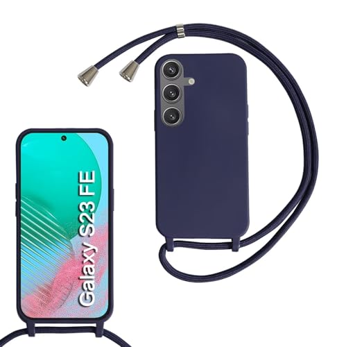 Haygdz Silikon Handykette für Samsung Galaxy S23 FE Hülle mit Band,Verstellbarer Halskette Handyhülle,Necklace Hülle mit Band,Handyhülle für zum Umhängen,Case mit Schnur, Dunkelblau Haygdz Silikon Handykette für Samsung Galaxy S23 FE Hülle mit Band,Verstellbarer Halskette Handyhülle,Necklace Hülle mit Band,Handyhülle für zum Umhängen,Case mit Schnur, Dunkelblau von Haygdz