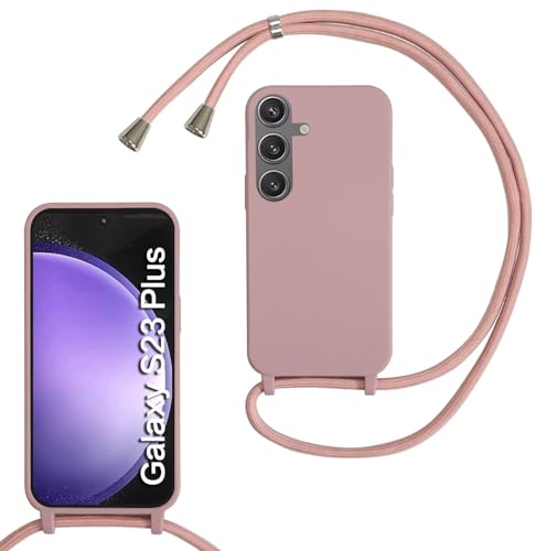 Haygdz Silikon Handykette für Samsung Galaxy S23 Plus Hülle mit Band,Verstellbarer Halskette Handyhülle,Necklace Hülle mit Band,Handyhülle für zum Umhängen,Case mit Schnur, Sand Pink Haygdz Silikon Handykette für Samsung Galaxy S23 Plus Hülle mit Band,Verstellbarer Halskette Handyhülle,Necklace Hülle mit Band,Handyhülle für zum Umhängen,Case mit Schnur, Sand Pink von Haygdz