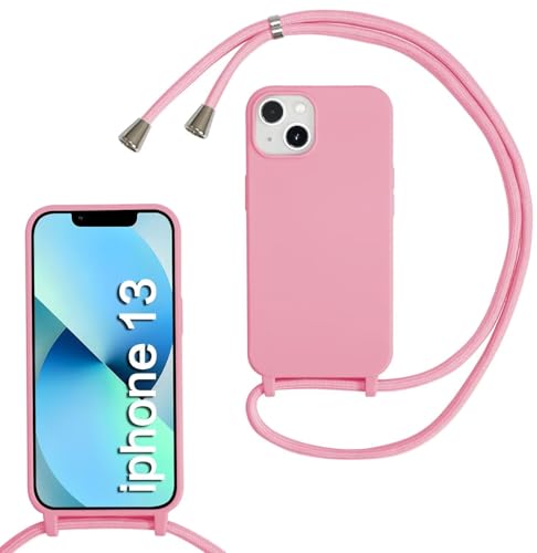 Haygdz Silikon Handykette für iPhone 13 Hülle mit Band,Verstellbarer Halskette Handyhülle,Necklace Hülle mit Band,Handyhülle für zum Umhängen,Case mit Schnur, Rosa Haygdz Silikon Handykette für iPhone 13 Hülle mit Band,Verstellbarer Halskette Handyhülle,Necklace Hülle mit Band,Handyhülle für zum Umhängen,Case mit Schnur, Rosa von Haygdz