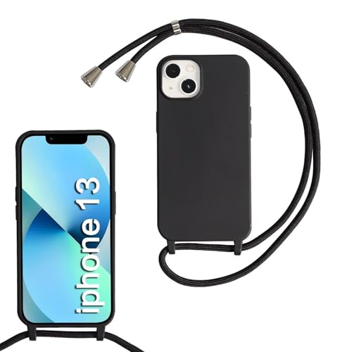 Haygdz Silikon Handykette für iPhone 13 Hülle mit Band,Verstellbarer Halskette Handyhülle,Necklace Hülle mit Band,Handyhülle für zum Umhängen,Case mit Schnur, Schwarz Haygdz Silikon Handykette für iPhone 13 Hülle mit Band,Verstellbarer Halskette Handyhülle,Necklace Hülle mit Band,Handyhülle für zum Umhängen,Case mit Schnur, Schwarz von Haygdz