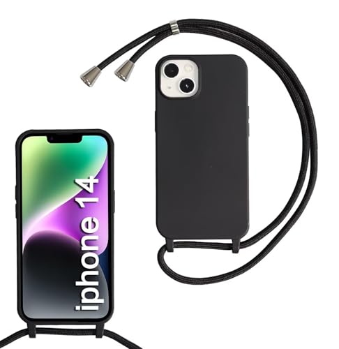 Haygdz Silikon Handykette für iPhone 14 Hülle mit Band,Verstellbarer Halskette Handyhülle,Necklace Hülle mit Band,Handyhülle für zum Umhängen,Case mit Schnur, Schwarz Haygdz Silikon Handykette für iPhone 14 Hülle mit Band,Verstellbarer Halskette Handyhülle,Necklace Hülle mit Band,Handyhülle für zum Umhängen,Case mit Schnur, Schwarz von Haygdz