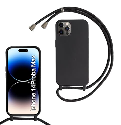Haygdz Silikon Handykette für iPhone 14 Pro Max Hülle mit Band,Verstellbarer Halskette Handyhülle,Necklace Hülle mit Band,Handyhülle für zum Umhängen,Case mit Schnur, Schwarz Haygdz Silikon Handykette für iPhone 14 Pro Max Hülle mit Band,Verstellbarer Halskette Handyhülle,Necklace Hülle mit Band,Handyhülle für zum Umhängen,Case mit Schnur, Schwarz von Haygdz
