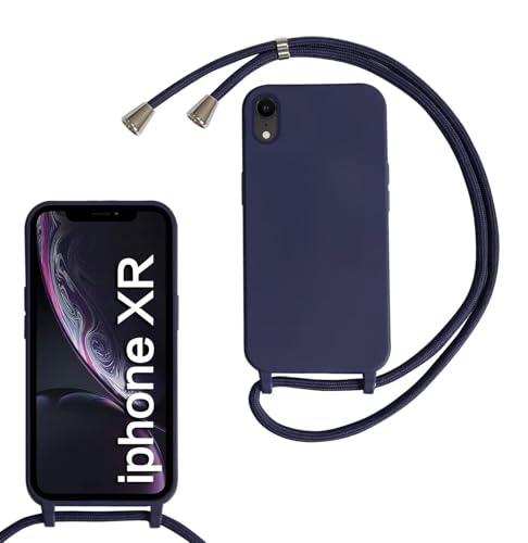 Haygdz Silikon Handykette für iPhone XR Hülle mit Band,Verstellbarer Halskette Handyhülle,Necklace Hülle mit Band,Handyhülle für zum Umhängen,Case mit Schnur, Dunkelblau Haygdz Silikon Handykette für iPhone XR Hülle mit Band,Verstellbarer Halskette Handyhülle,Necklace Hülle mit Band,Handyhülle für zum Umhängen,Case mit Schnur, Dunkelblau von Haygdz