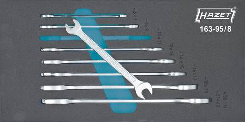 Hazet 163-95/8 Doppel-Maulschlüssel-Satz 8teilig 6 - 22mm DIN 3110, DIN ISO 10102 Hazet 163-95/8 Doppel-Maulschlüssel-Satz 8teilig 6 - 22mm DIN 3110, DIN ISO 10102 von Hazet