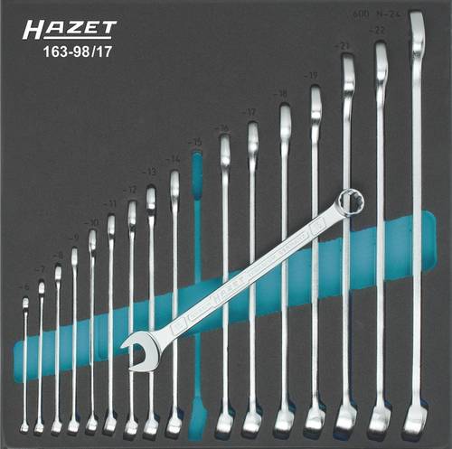 Hazet 163-98/17 Ring-Maulschlüssel-Satz 17teilig 6 - 24mm Hazet 163-98/17 Ring-Maulschlüssel-Satz 17teilig 6 - 24mm von Hazet