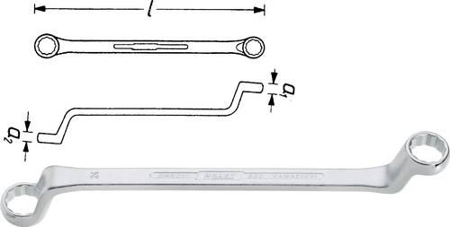 Hazet 630-20X22 Doppel-Ringschlüssel 20 - 22mm DIN 838, DIN ISO 10104 von Hazet