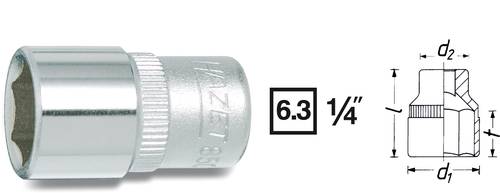 Hazet 850-14 Außen-Sechskant Steckschlüsseleinsatz 14mm 1/4  (6.3 mm) von Hazet