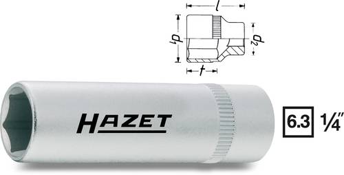 Hazet 850LG-11 Außen-Sechskant Steckschlüsseleinsatz 11mm 1/4  (6.3 mm) von Hazet
