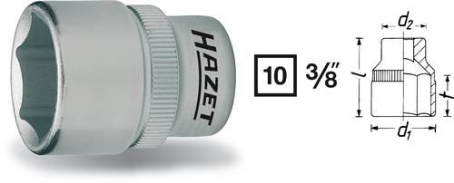 Hazet 880-7 Außen-Sechskant Steckschlüsseleinsatz 7mm 3/8  (10 mm) von Hazet
