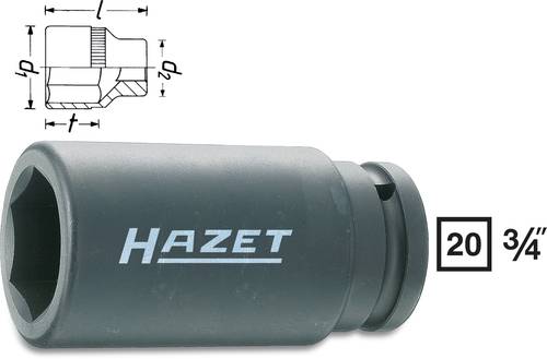 Hazet Kraft-Steckschlüsseleinsatz 3/4  (20 mm) 1000SLG-24 von Hazet