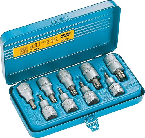 Hazet Steckschlüssel-Bit-Einsatz-Set 1/2  (12.5 mm) 9teilig 992/9 von Hazet