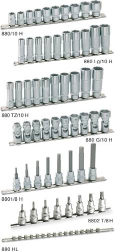 Hazet Steckschlüssel-Bit-Einsatz-Set 3/8  (10 mm) 8teilig 8801/8H von Hazet