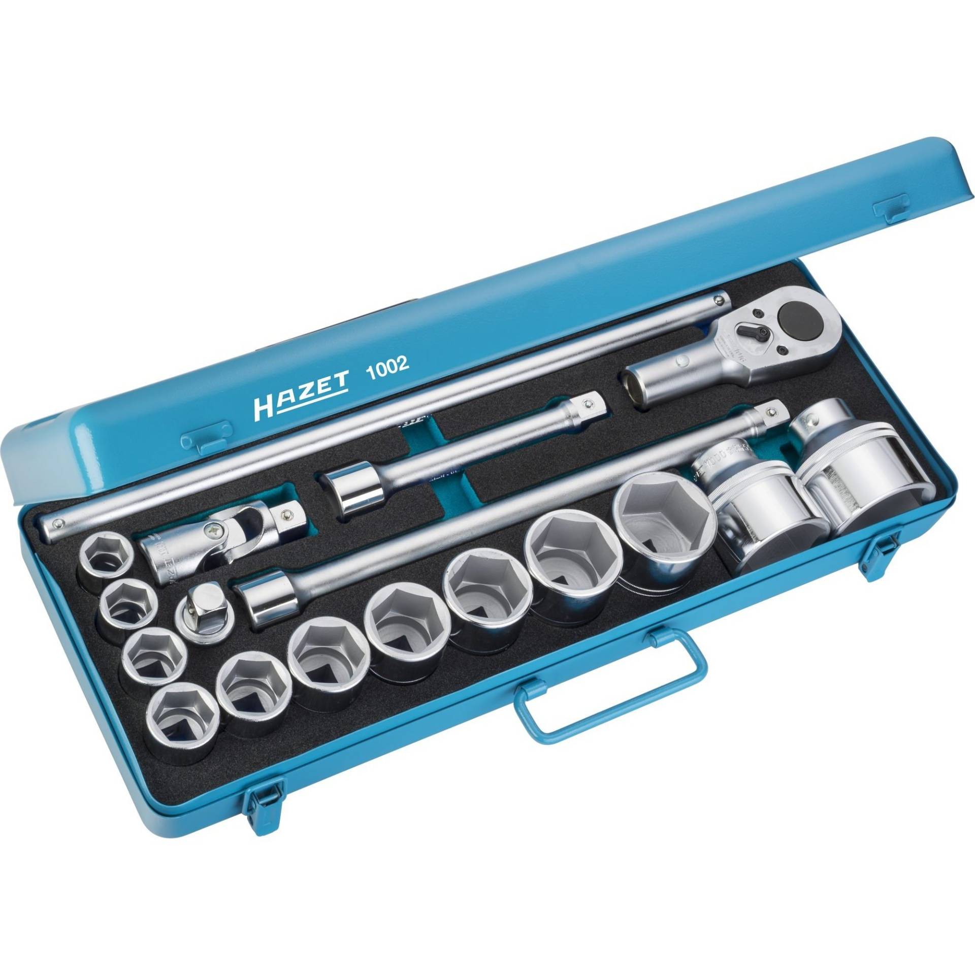 Steckschlüssel-Satz 1002, 3/4", 18-teilig, Werkzeug-Set Steckschlüssel-Satz 1002, 3/4", 18-teilig, Werkzeug-Set von Hazet
