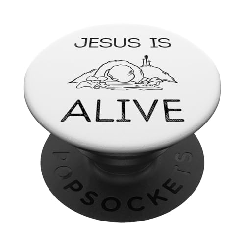 Jesus oprificed his life and starb for you & I Happy Easter PopSockets Klebender PopGrip von He has risen from the dead and he is Lord Jesus