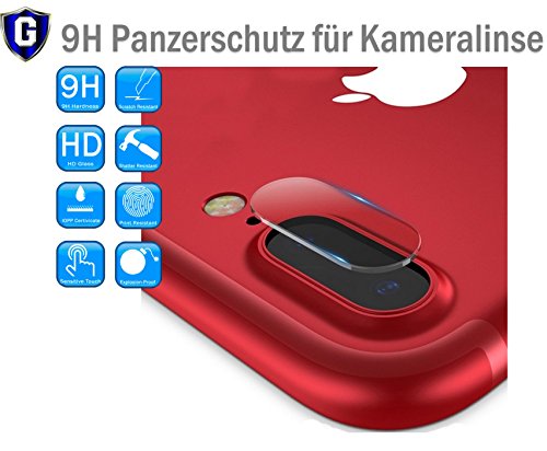 HeXtruX Kamera Objektiv HD+ Panzerschutzfolie Schutzfolie Glassfolie für Apple iPhone 7 Plus 7+ / iPhone 8 Plus 8+ Kameralinse Schutz von HeXtruX