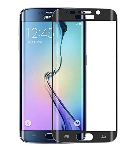 HeXtruX SCHWARZ HD+ 3D Panzerschutzfolie Glassfolie Panzerfolie Schutzfolie für Samsung Galaxy S6 Edge – Panzerfolie - Tempered Glass - Full Coverage - SCHWARZ von HeXtruX