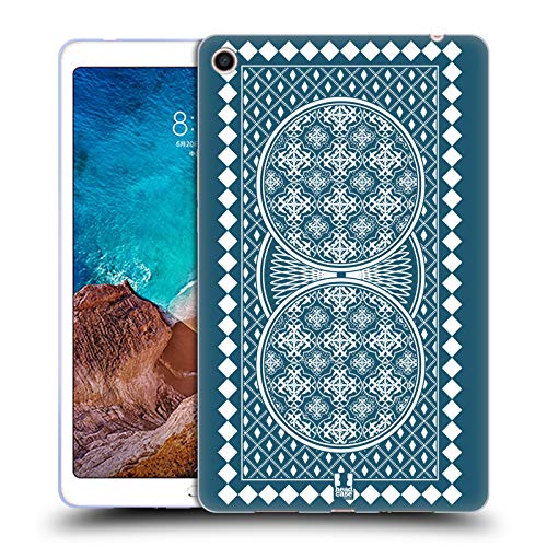 Head Case Designs Blau Spielkarten Tabletop-Spiele Soft Gel Handyhülle Hülle kompatibel mit Xiaomi Mi Pad 4 Plus von Head Case Designs