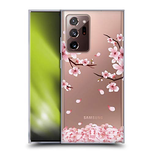 Head Case Designs Kirschen Blüten Blüten Und Laub Soft Gel Handyhülle Hülle kompatibel mit Galaxy Note20 Ultra / 5G von Head Case Designs