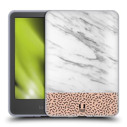 Head Case Designs Klassisch Marbeltrend Mix Soft Gel Handyhülle Hülle kompatibel mit Amazon Kindle 11th Gen 6in 2022 von Head Case Designs