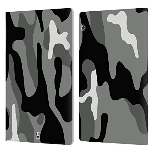 Head Case Designs Night Shift Militärische Tarnfarben Leder Brieftaschen Huelle kompatibel mit Huawei MediaPad T5 von Head Case Designs