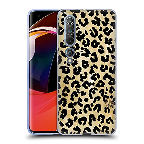 Head Case Designs Offiziell Offizielle Haley Bush Leopardenmuster Muster Gemaelde Soft Gel Handyhülle Hülle kompatibel mit Xiaomi Mi 10 5G / Mi 10 Pro 5G von Head Case Designs