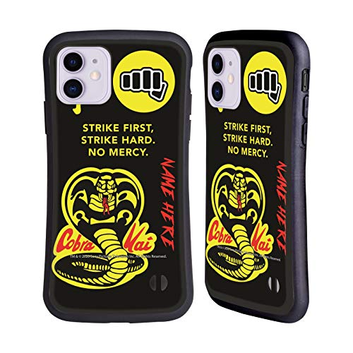 Head Case Designs Offiziell Offizielle Personalisierte Individuelle Cobra Kai Name In Strike Logo Kunst Hybride Handyhülle Hülle Huelle kompatibel mit Apple iPhone 11 Head Case Designs Offiziell Offizielle Personalisierte Individuelle Cobra Kai Name In Strike Logo Kunst Hybride Handyhülle Hülle Huelle kompatibel mit Apple iPhone 11 von Head Case Designs
