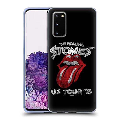 Head Case Designs Offiziell Offizielle The Rolling Stones Tour US 78 Kunst Soft Gel Handyhülle Hülle kompatibel mit Samsung Galaxy S20 / S20 5G von Head Case Designs