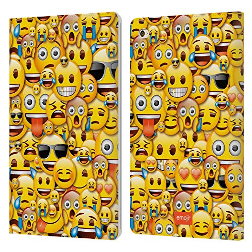 Head Case Designs Offiziell Zugelassen Emoji® Smileys Full Patterns Leder Brieftaschen Handyhülle Hülle Huelle kompatibel mit Apple iPad Mini 4 von Head Case Designs