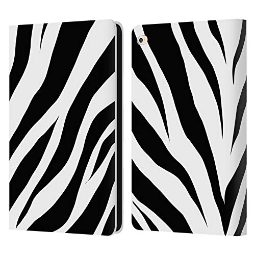 Head Case Designs Offiziell Zugelassen Grace Illustration Zebra Tierdrucke Leder Brieftaschen Handyhülle Hülle Huelle kompatibel mit Apple iPad Air 2 (2014) von Head Case Designs