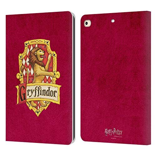 Head Case Designs Offiziell Zugelassen Harry Potter Gryffindor Kamm Sorcerer's Stone I Leder Brieftaschen Handyhülle Hülle Huelle kompatibel mit Apple iPad 9.7 2017 / iPad 9.7 2018 von Head Case Designs
