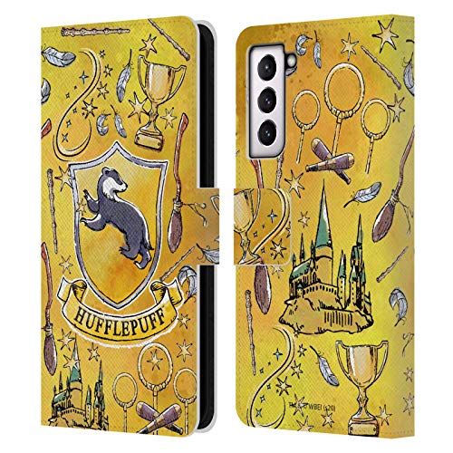 Head Case Designs Offiziell Zugelassen Harry Potter Hufflepuff Muster Deathly Hallows XIII Leder Brieftaschen Handyhülle Hülle Huelle kompatibel mit Samsung Galaxy S21 5G Head Case Designs Offiziell Zugelassen Harry Potter Hufflepuff Muster Deathly Hallows XIII Leder Brieftaschen Handyhülle Hülle Huelle kompatibel mit Samsung Galaxy S21 5G von Head Case Designs
