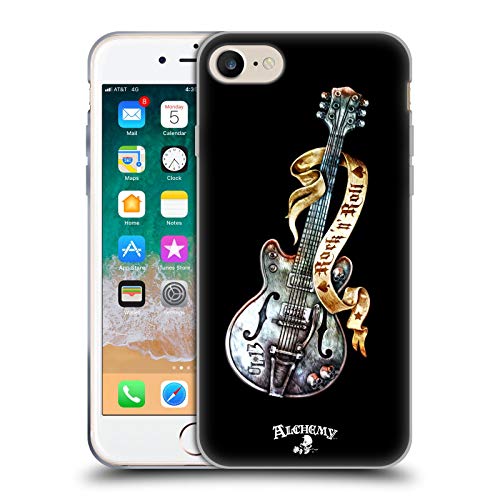Head Case Designs Offizielle Alchemy Gothic Rock'it 56 Gitarre Abbildungen Gel Handyhülle Hülle [Militärischer Schutzgrad] Kompatibel mit Apple iPhone 7/8 / SE 2020 & 2022 von Head Case Designs