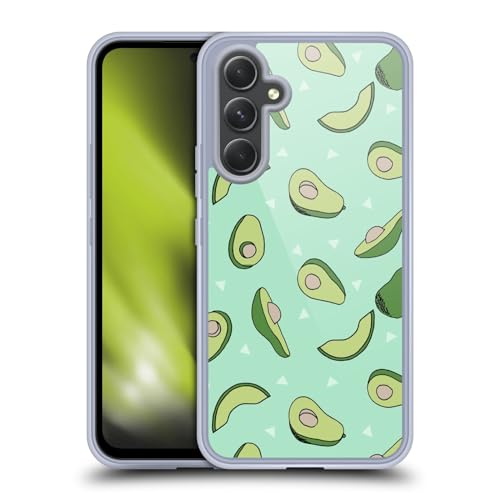 Head Case Designs Offizielle Andrea Lauren Design Avocado Essen Muster Gel Handyhülle Hülle [Militärischer Schutzgrad] Kompatibel mit Samsung Galaxy A54 5G von Head Case Designs