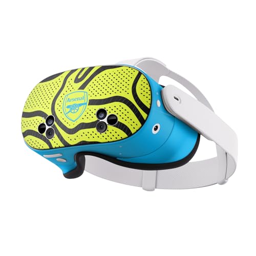 Head Case Designs Offizielle Arsenal FC Away 2023/24 Wappen-Set Vinyl Haut Aufkleber Abziehbild Abdeckung kompatibel mit Meta Quest 3S Head Case Designs Offizielle Arsenal FC Away 2023/24 Wappen-Set Vinyl Haut Aufkleber Abziehbild Abdeckung kompatibel mit Meta Quest 3S von Head Case Designs