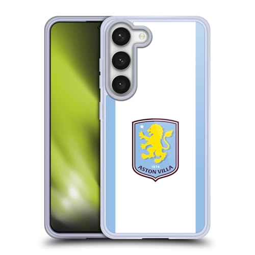 Head Case Designs Offizielle Aston Villa Football Club Away 2024/25 Wappen-Set Gel Handyhülle Hülle [Militärischer Schutzgrad] Kompatibel mit Samsung Galaxy S23 5G von Head Case Designs
