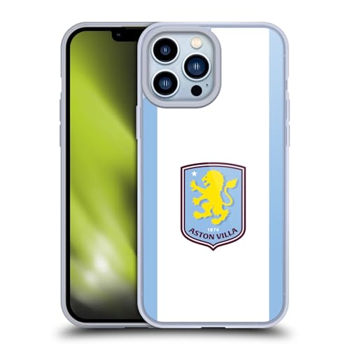 Head Case Designs Offizielle Aston Villa Football Club Away 2024/25 Wappen-Set Gelhülle [Militärischer Schutzgrad] Kompatibel Mit Apple iPhone 13 Pro Max Und Kompatibel Mit MagSafe von Head Case Designs
