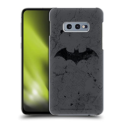 Head Case Designs Offizielle Batman DC Comics Logo Gestresst Hush Harte Rueckseiten Handyhülle Hülle Huelle kompatibel mit Samsung Galaxy S10e von Head Case Designs