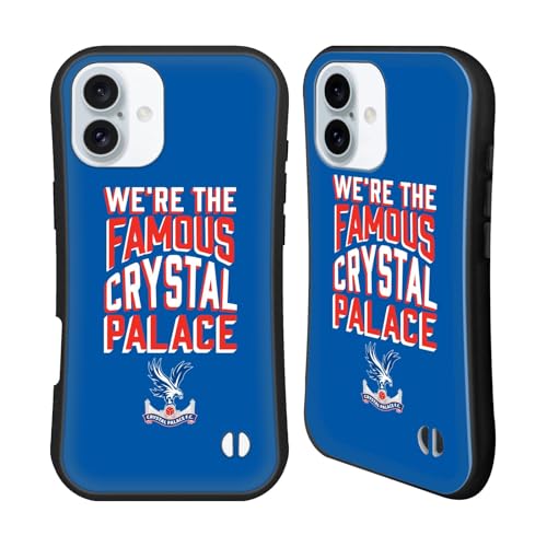 Head Case Designs Offizielle Crystal Palace FC We're The Famous 2025 Pokalfinale Hybride Handyhülle Hülle Huelle kompatibel mit Apple iPhone 16 Plus von Head Case Designs