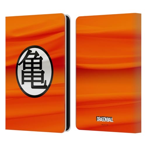 Head Case Designs Offizielle Dragon Ball Kame Symbol Ikonisch Leder Brieftaschen Handyhülle Hülle Huelle kompatibel mit Amazon Kindle 11th Gen 6in 2022 von Head Case Designs
