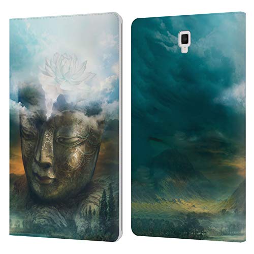 Head Case Designs Offizielle Duirwaigh Buddha Got Leder Brieftaschen Huelle kompatibel mit Samsung Galaxy Tab S4 10.5 (2018) von Head Case Designs
