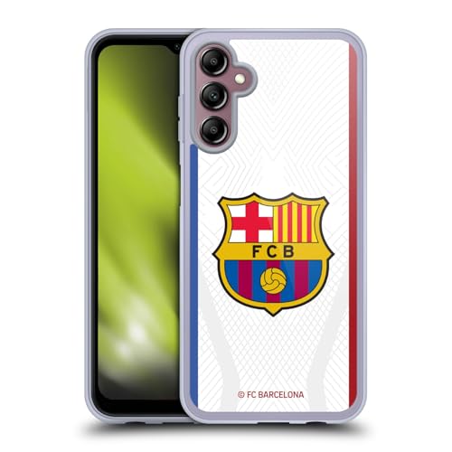 Head Case Designs Offizielle FC Barcelona Away 2023/24 Wappen-Set Soft Gel Handyhülle Hülle kompatibel mit Samsung Galaxy A14 5G von Head Case Designs