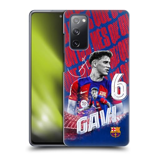 Head Case Designs Offizielle FC Barcelona GAVI 2023/24 Erstes Team Harte Rueckseiten Handyhülle Hülle Huelle kompatibel mit Samsung Galaxy S20 FE / 5G von Head Case Designs