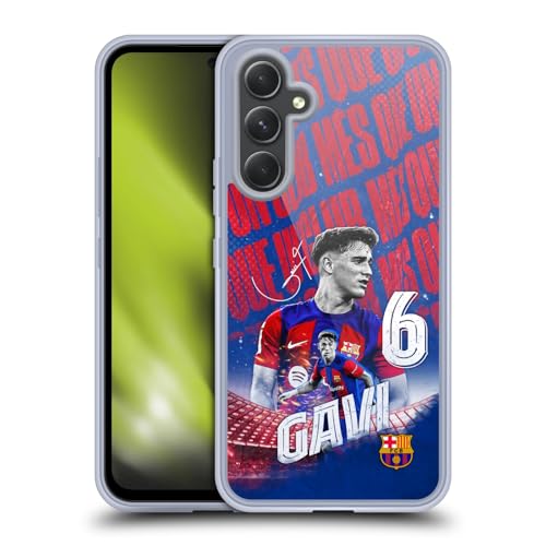 Head Case Designs Offizielle FC Barcelona GAVI 2023/24 Erstes Team Soft Gel Handyhülle Hülle kompatibel mit Samsung Galaxy A54 5G von Head Case Designs