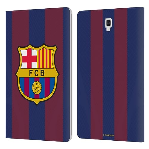 Head Case Designs Offizielle FC Barcelona Home 2023/24 Wappen-Set Leder Brieftaschen Handyhülle Hülle Huelle kompatibel mit Galaxy Tab S4 10.5 (2018) von Head Case Designs