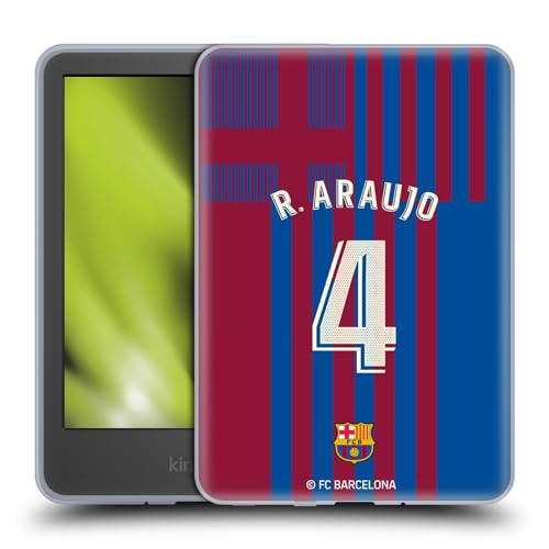 Head Case Designs Offizielle FC Barcelona Ronald Araújo 2021/22 Spieler Home Kit Gruppe 2 Soft Gel Handyhülle Hülle kompatibel mit Amazon Kindle 11th Gen 6in 2022 von Head Case Designs