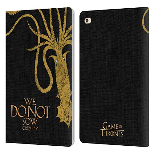 Head Case Designs Offizielle HBO Game of Thrones Greyjoy House Mottos Leder Brieftaschen Handyhülle Hülle Huelle kompatibel mit Apple iPad Mini 4 von Head Case Designs