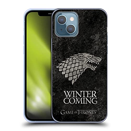 Head Case Designs Offizielle HBO Game of Thrones Stark Dark Distressed Look Sigils Soft Gel Handyhülle Hülle kompatibel mit Apple iPhone 13 Head Case Designs Offizielle HBO Game of Thrones Stark Dark Distressed Look Sigils Soft Gel Handyhülle Hülle kompatibel mit Apple iPhone 13 von Head Case Designs